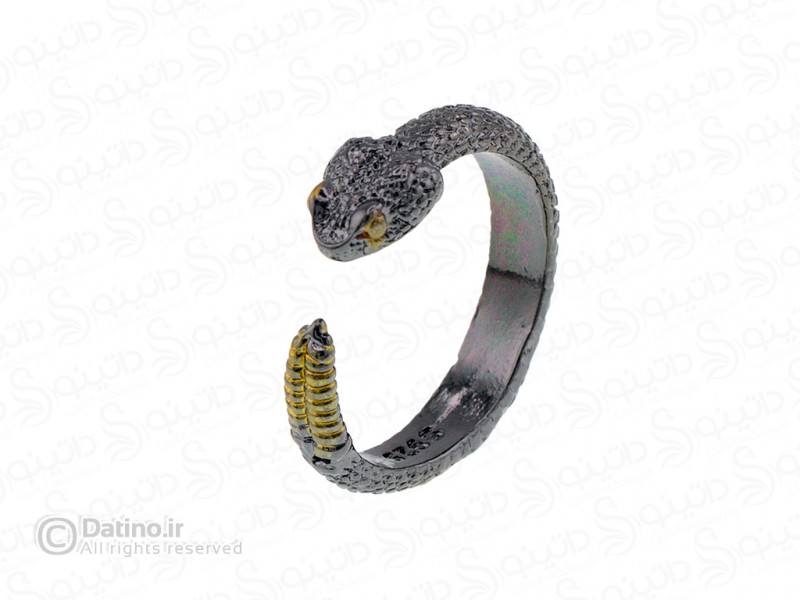 عکس انگشتر مردانه و زنانه طرح مار زنگی 18612 - انواع مدل انگشتر مردانه و زنانه طرح مار زنگی 18612