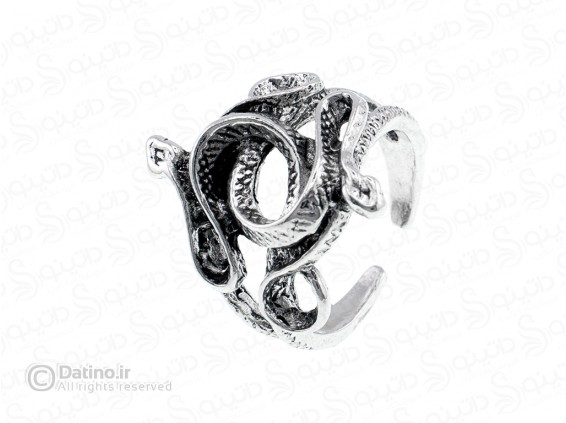 عکس انگشتر مردانه دو مار درهم پیچیده 18617 - انواع مدل انگشتر مردانه دو مار درهم پیچیده 18617