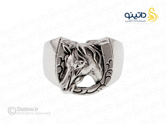عکس انگشتر مردانه طرح اسب و نعل 18624 - انواع مدل انگشتر مردانه طرح اسب و نعل 18624