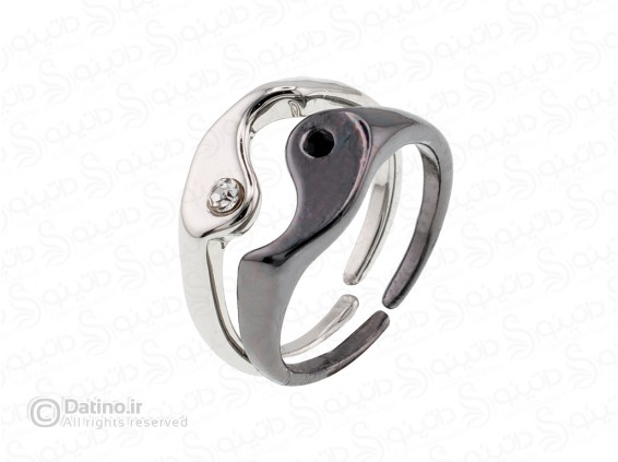 عکس انگشتر جفت طرح شائولین 18632 - انواع مدل انگشتر جفت طرح شائولین 18632