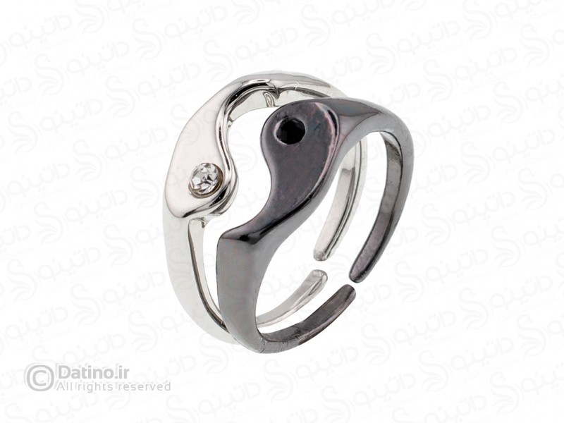 عکس انگشتر جفت طرح شائولین 18632 - انواع مدل انگشتر جفت طرح شائولین 18632