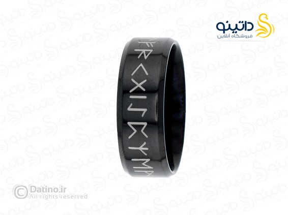 عکس حلقه مردانه طرح الفبای وایکینگ 18698 - انواع مدل حلقه مردانه طرح الفبای وایکینگ 18698