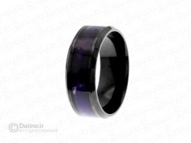 حلقه مردانه طرح سیکو پوسته بنفش 18699