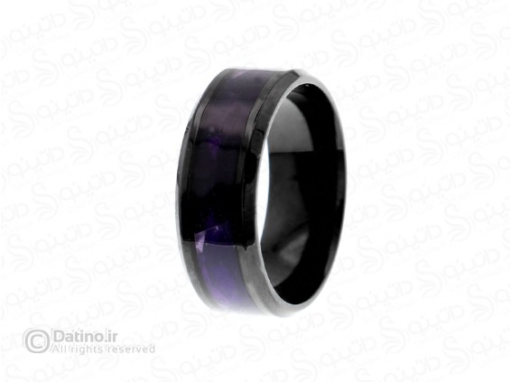 عکس حلقه مردانه طرح سیکو پوسته بنفش 18699 - انواع مدل حلقه مردانه طرح سیکو پوسته بنفش 18699