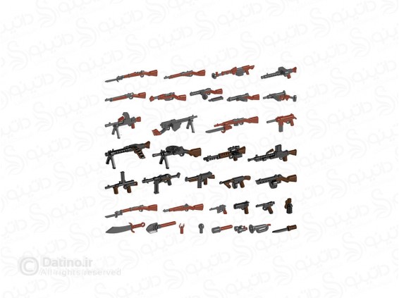 عکس قطعه لگو طرح سلاح جنگ جهانی مجموعه 156 قطعه ای 18873 - انواع مدل قطعه لگو طرح سلاح جنگ جهانی مجموعه 156 قطعه ای 18873
