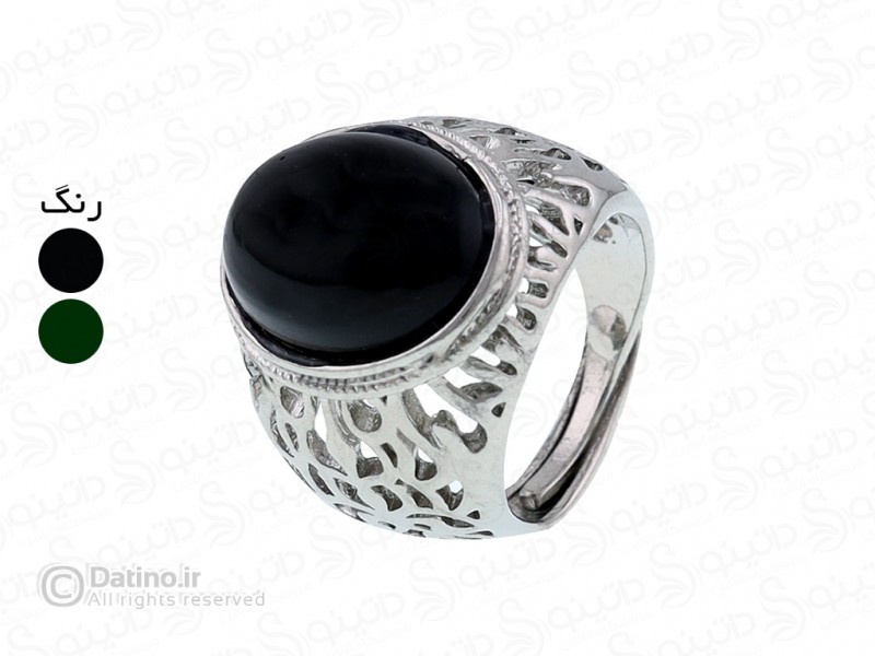 عکس انگشتر مردانه لوکس مشبک نگین دار 18988 - انواع مدل انگشتر مردانه لوکس مشبک نگین دار 18988