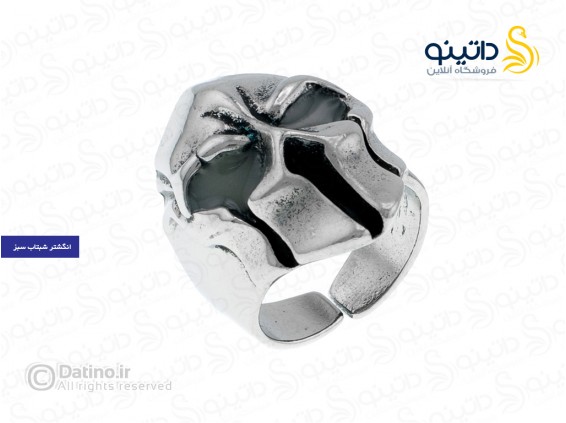 عکس انگشتر مردانه مدل ماسک اسپارتان با چشم شب تاب 18991 - انواع مدل انگشتر مردانه مدل ماسک اسپارتان با چشم شب تاب 18991