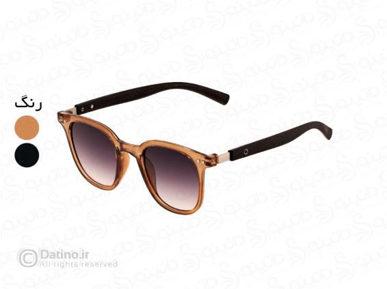 عکس عینک آفتابی لوکس دسته طرح چوب 19043 - انواع مدل عینک آفتابی لوکس دسته طرح چوب 19043