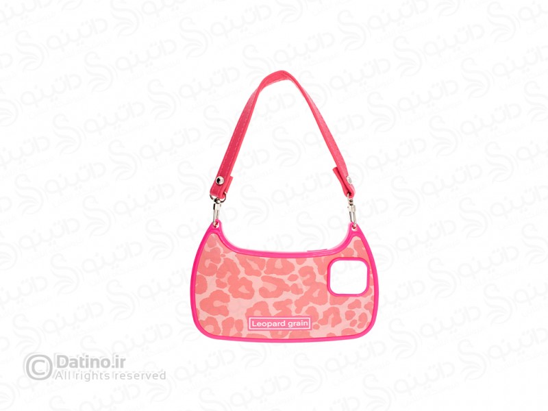 عکس قاب گوشی طرح کیف دستی پلنگی صورتی فانتزی 19092 - انواع مدل قاب گوشی طرح کیف دستی پلنگی صورتی فانتزی 19092