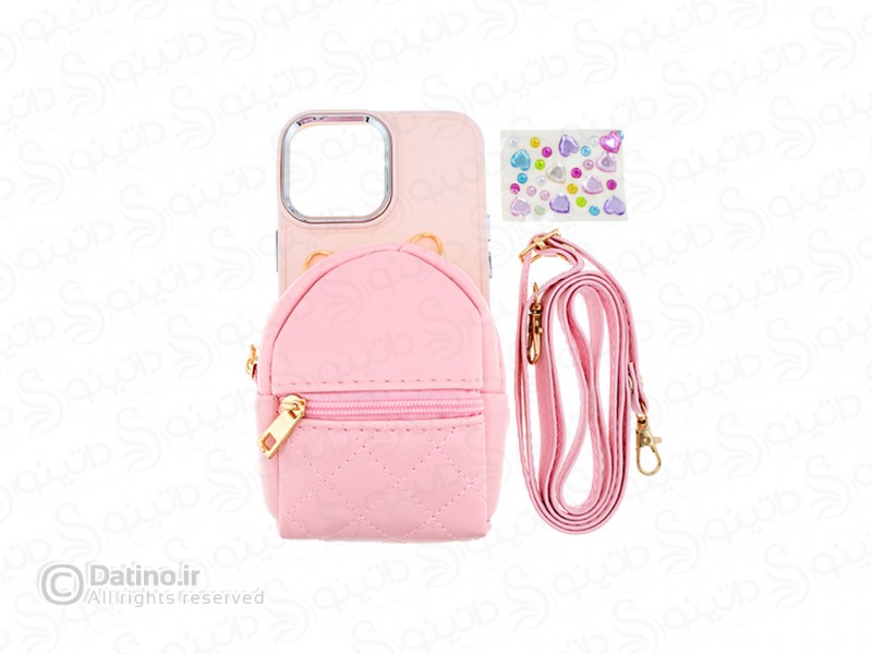 عکس قاب گوشی طرح جاکارتی دار با بند بلند پاستلی مدل کیف کراس بادی 19096 - انواع مدل قاب گوشی طرح جاکارتی دار با بند بلند پاستلی مدل کیف کراس بادی 19096