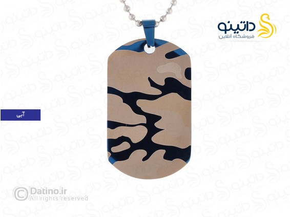 عکس گردنبد مردانه طرح پلاک مدل ارتشی 19157 - انواع مدل گردنبد مردانه طرح پلاک مدل ارتشی 19157