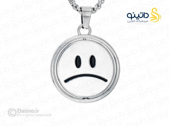 عکس گردنبند دو طرفه طرح ایموجی چهره خندان و غمگین 19160 - انواع مدل گردنبند دو طرفه طرح ایموجی چهره خندان و غمگین 19160