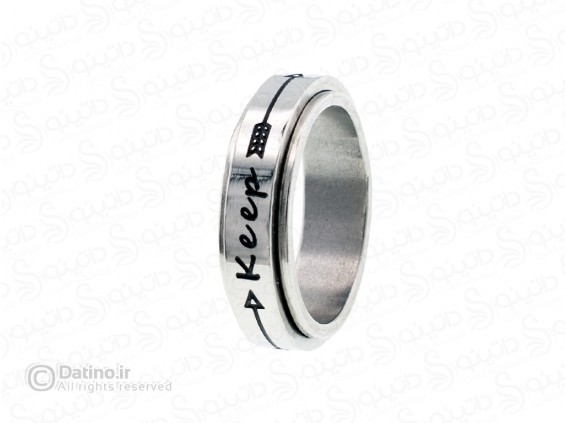 عکس انگشتر استیل ساده طرح keep 19197 - انواع مدل انگشتر استیل ساده طرح keep 19197