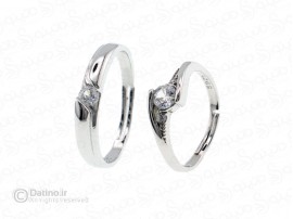 انگشتر جفت لوکس نگین دار 19224 انگشتر جفت لوکس نگین دار 19224