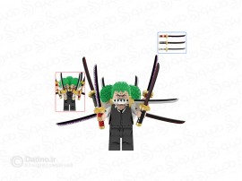 مینی فیگور زورو رورونوا سبک 9 شمشیر انیمه وان پیس DY659