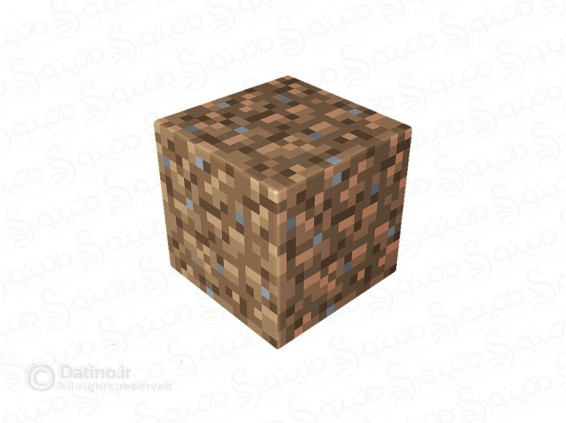 عکس بلوک مغناطیسی ماینکرافت طرح زمین خاکی سه عددی 19375 - انواع مدل بلوک مغناطیسی ماینکرافت طرح زمین خاکی سه عددی 19375
