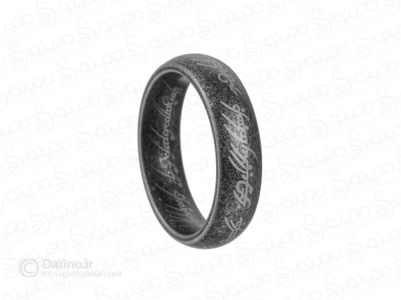 عکس حلقه یگانه ارباب حلقه ها لبه گرد طرح قدیمی 19384 - انواع مدل حلقه یگانه ارباب حلقه ها لبه گرد طرح قدیمی 19384