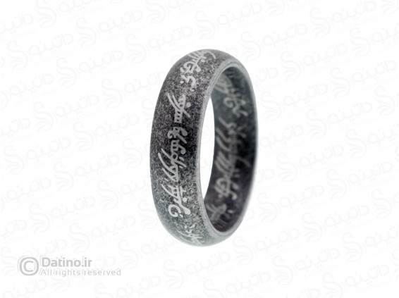 عکس حلقه یگانه ارباب حلقه ها لبه گرد طرح قدیمی 19384 - انواع مدل حلقه یگانه ارباب حلقه ها لبه گرد طرح قدیمی 19384
