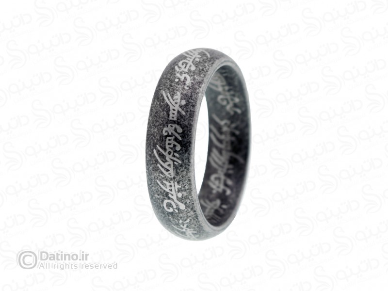 عکس حلقه یگانه ارباب حلقه ها لبه گرد طرح قدیمی 19384 - انواع مدل حلقه یگانه ارباب حلقه ها لبه گرد طرح قدیمی 19384