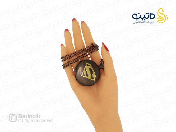 عکس گردنبند ساعت طرح نماد سوپرمن 19385 - انواع مدل گردنبند ساعت طرح نماد سوپرمن 19385