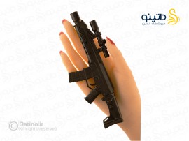 اسباب بازی اسلحه تیر سیلیکونی مدل AWM دوربین دار با پایه 19479