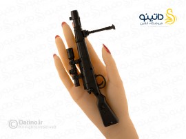 اسباب بازی اسلحه تیر سیلیکونی مدل 98K دوربین دار با پایه 19482