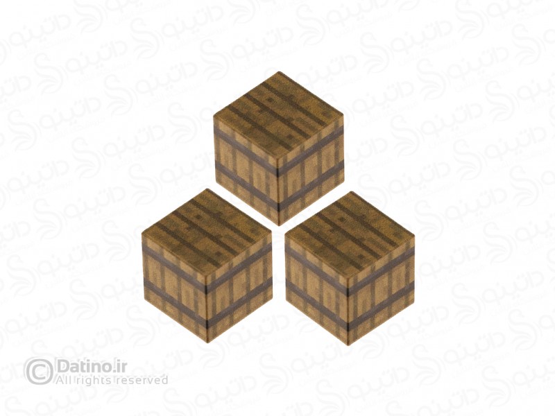 عکس بلوک مغناطیسی ماینکرافت طرح بشکه چوبی سه عددی 19628 - انواع مدل بلوک مغناطیسی ماینکرافت طرح بشکه چوبی سه عددی 19628