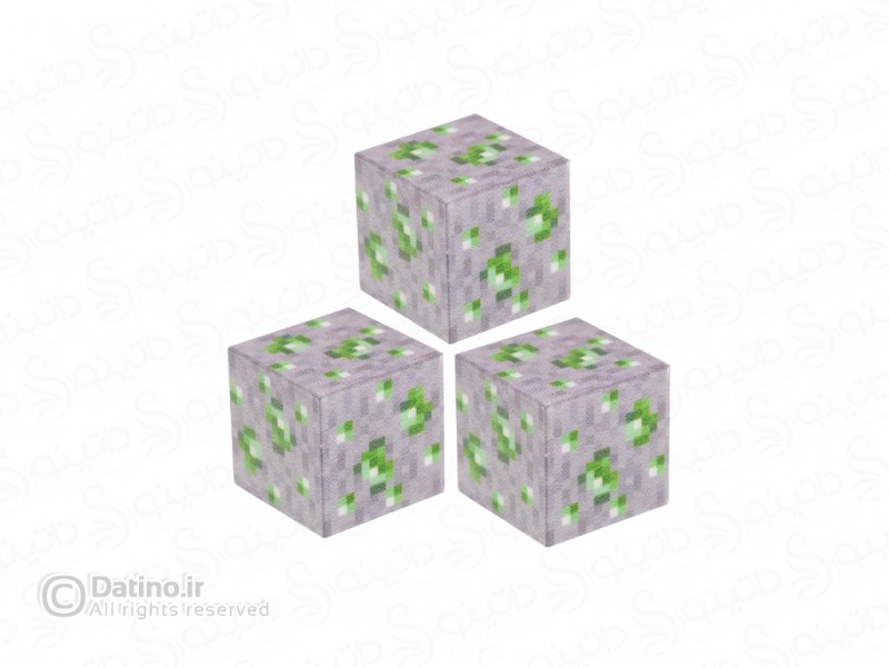 عکس بلوک مغناطیسی ماینکرافت سنگ معدن زمرد سه عددی 19630 - انواع مدل بلوک مغناطیسی ماینکرافت سنگ معدن زمرد سه عددی 19630