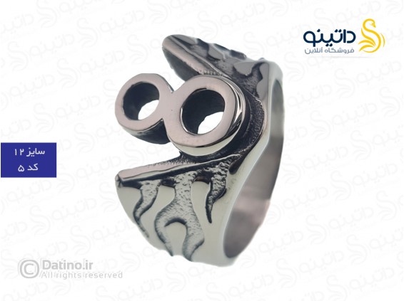 عکس انگشتر مردانه مدل R4 طرح گوتیک 19644 - انواع مدل انگشتر مردانه مدل R4 طرح گوتیک 19644