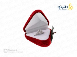 جعبه انگشتر طرح توت فرنگی مخملی 19686