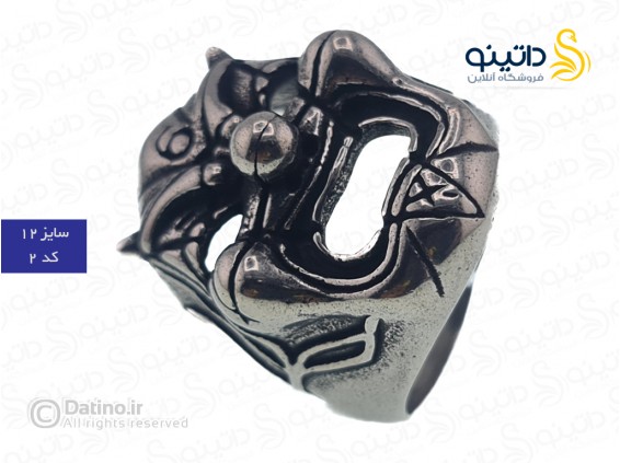 عکس انگشتر مردانه مدل R3 طرح گوتیک 19733 - انواع مدل انگشتر مردانه مدل R3 طرح گوتیک 19733