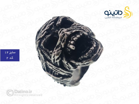 عکس انگشتر مردانه مدل R1 طرح گوتیک 19758 - انواع مدل انگشتر مردانه مدل R1 طرح گوتیک 19758