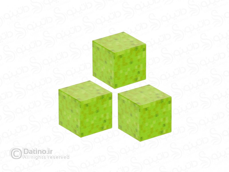 عکس بلوک مغناطیسی ماینکرافت طرح چمن سه عددی 19856 - انواع مدل بلوک مغناطیسی ماینکرافت طرح چمن سه عددی 19856