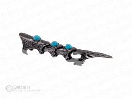 انگشتر مفصلی طرح نگین فیروزه 19860