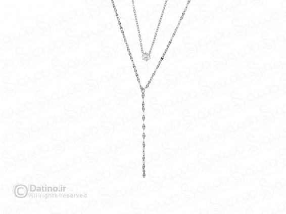 عکس گردنبند زنانه دو لاین طرح ستاره 19862 - انواع مدل گردنبند زنانه دو لاین طرح ستاره 19862