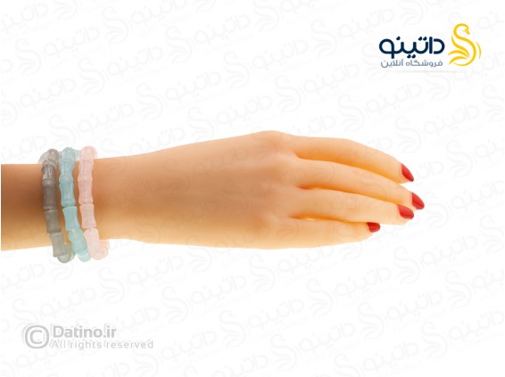 عکس دستبند زنانه طرح سنگ یشم مدل بامبو 19872 - انواع مدل دستبند زنانه طرح سنگ یشم مدل بامبو 19872