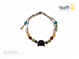 دستبند زنانه مهره ای طرح گربه سیاه انیمه ای 19875