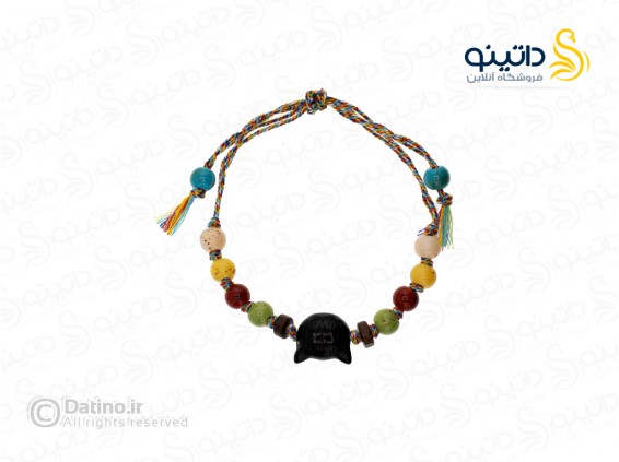 عکس دستبند زنانه مهره ای طرح گربه سیاه انیمه ای 19875 - انواع مدل دستبند زنانه مهره ای طرح گربه سیاه انیمه ای 19875