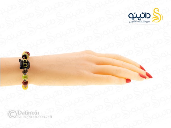 عکس دستبند زنانه مهره ای طرح گربه سیاه انیمه ای 19875 - انواع مدل دستبند زنانه مهره ای طرح گربه سیاه انیمه ای 19875