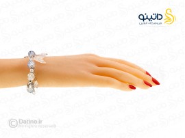 دستبند مهره ای کریستالی طرح پری دریایی 19877 دستبند مهره ای کریستالی طرح پری دریایی 19877