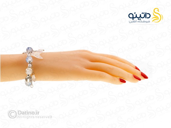 عکس دستبند مهره ای کریستالی طرح پری دریایی 19877 - انواع مدل دستبند مهره ای کریستالی طرح پری دریایی 19877