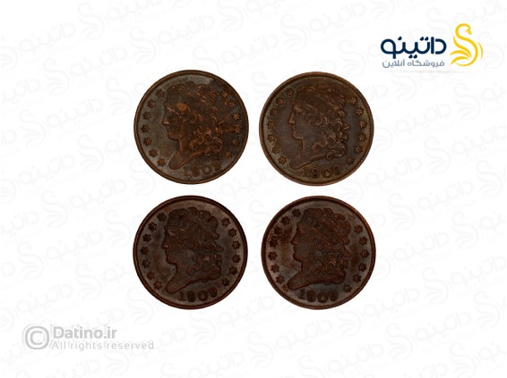 عکس سکه طرح نیم سنتی 1809 کلاسیک هد 19948 - انواع مدل سکه طرح نیم سنتی 1809 کلاسیک هد 19948