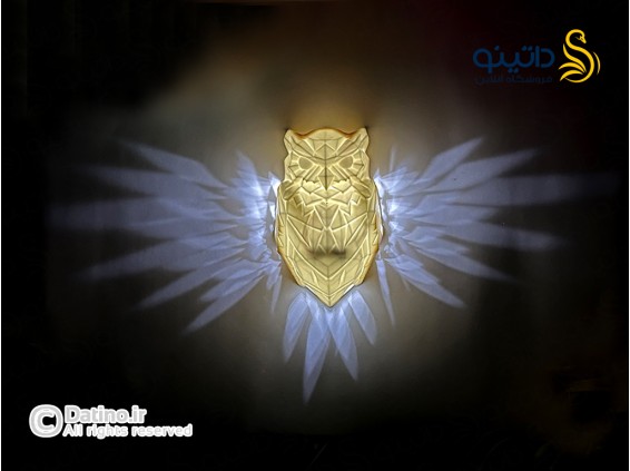 عکس چراغ خواب دیواری سه بعدی طرح جغد 19996 - انواع مدل چراغ خواب دیواری سه بعدی طرح جغد 19996