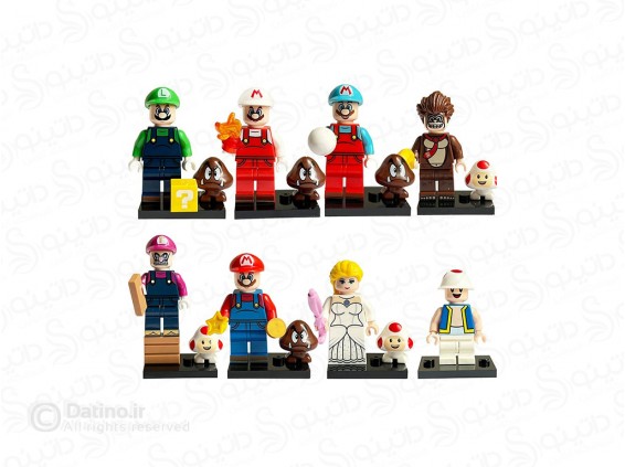 عکس مینی فیگور ابرقهرمانان مجموعه 8 عددی W025 - انواع مدل مینی فیگور ابرقهرمانان مجموعه 8 عددی W025