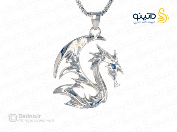 عکس گردنبند شب تاب طرح اژدها 20036 - انواع مدل گردنبند شب تاب طرح اژدها 20036