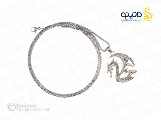 عکس گردنبند شب تاب طرح اژدها 20036 - انواع مدل گردنبند شب تاب طرح اژدها 20036