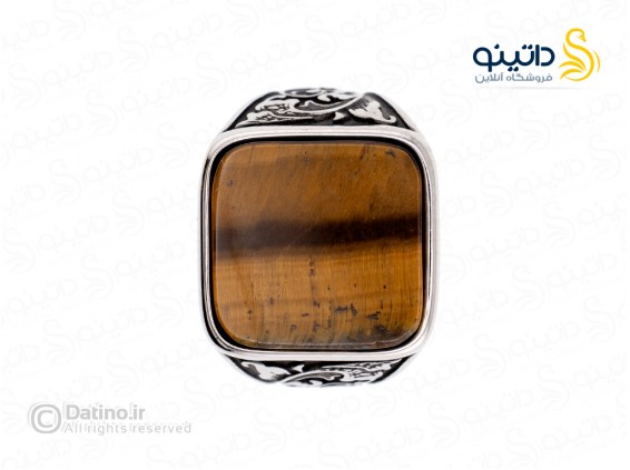 عکس انگشتر مردانه طرح چرم و چوب کلاسیک 20077 - انواع مدل انگشتر مردانه طرح چرم و چوب کلاسیک 20077