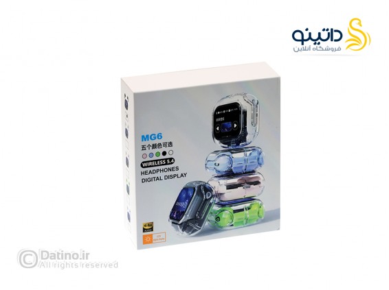 عکس هدفون بلوتوثی طرح شیشه ای با صفحه نمایش لمسی MG6 - انواع مدل هدفون بلوتوثی طرح شیشه ای با صفحه نمایش لمسی MG6