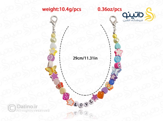 عکس آویز بند کفش مهره ای زنانه طرح LOVE فانتزی 20150 - انواع مدل آویز بند کفش مهره ای زنانه طرح LOVE فانتزی 20150