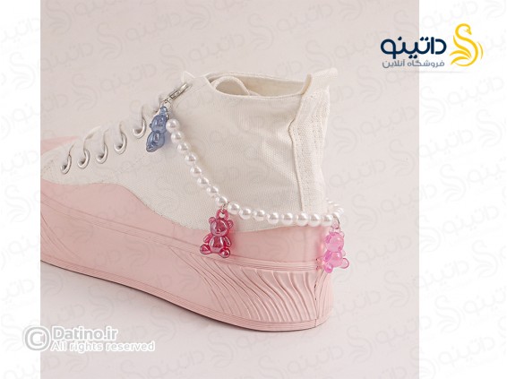 عکس آویز بند کفش مهره ای زنانه طرح خرس پاستیلی 20151 - انواع مدل آویز بند کفش مهره ای زنانه طرح خرس پاستیلی 20151